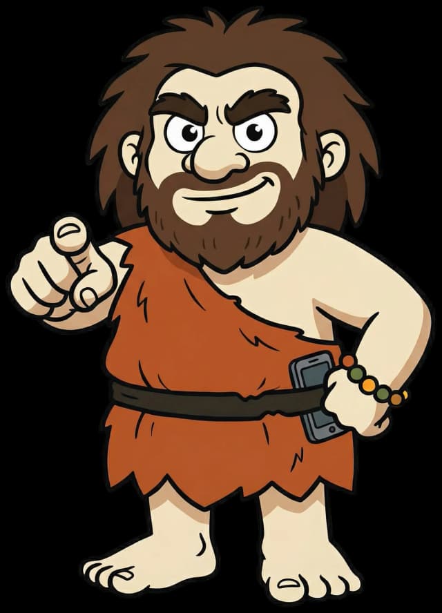Grog apontando